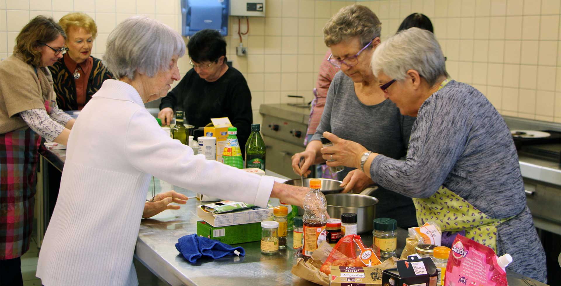 Atelier cuisine avec des seniors