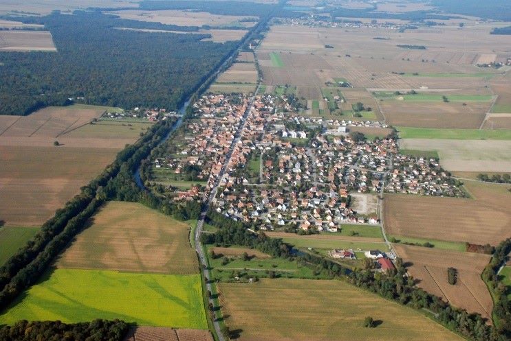 Photo aérienne commune de la CCARB