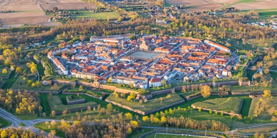 Neuf-Brisach vue du ciel