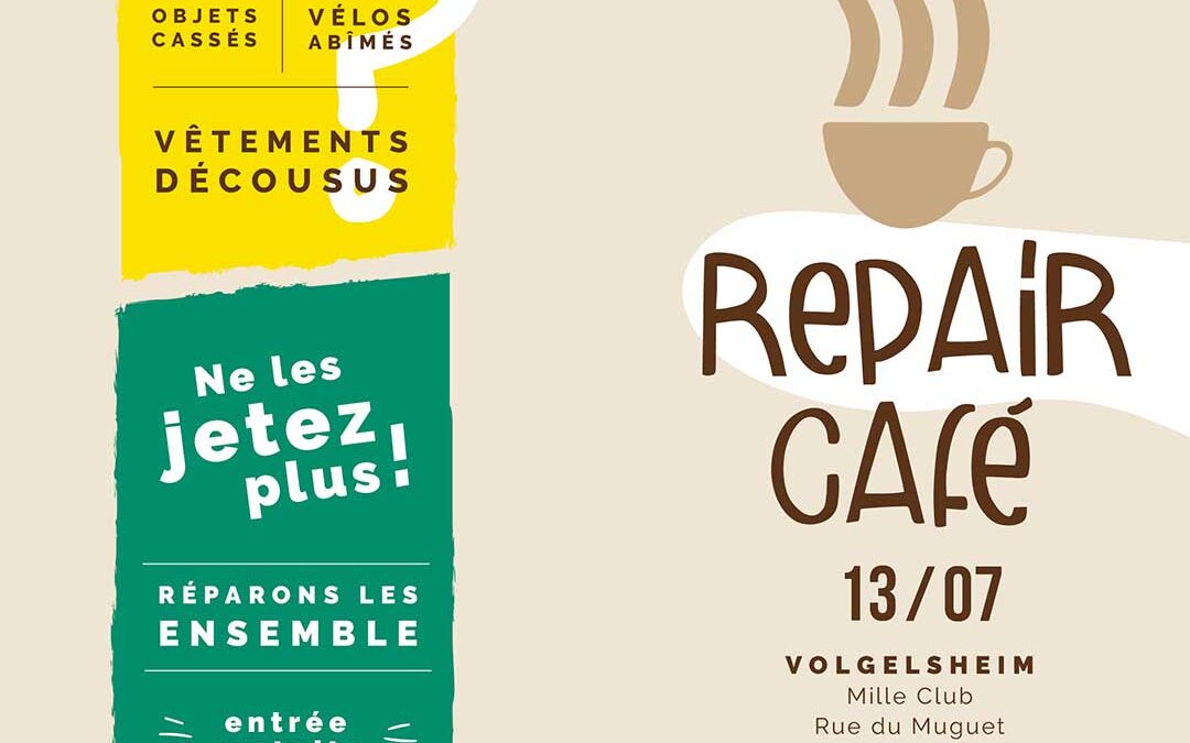 REPAIR CAFE DU MOIS DE JUILLET