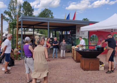 animation franco allemande avec atelier cuisine de plein air