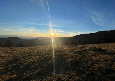 coucher de soleil partie française