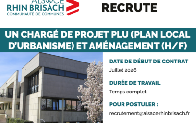 Chargé de projet PLU (Plan Local d’Urbanisme) et aménagement (H/F)