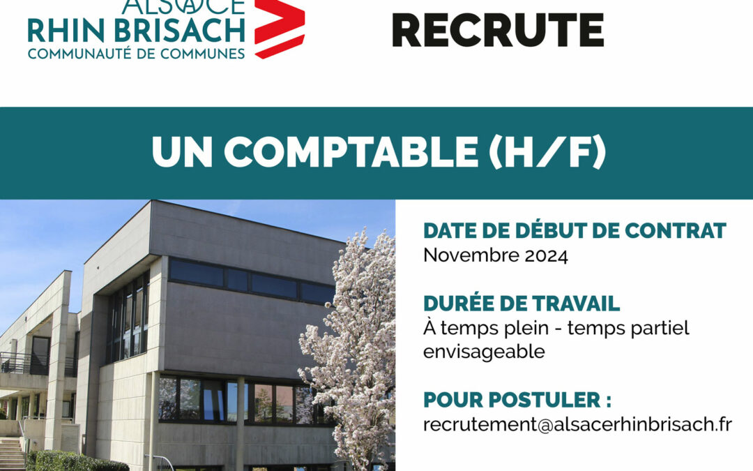 Comptable chargé du budget principal de la collectivité (H/F)