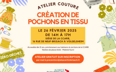 ATELIER COUTURE : CRÉATION DE POCHONS EN TISSU