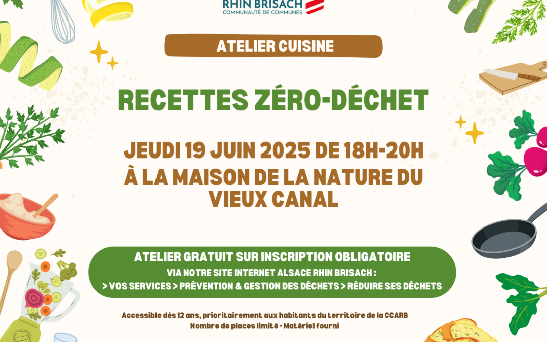 Atelier Zéro Déchet : cuisinez sans gaspiller !