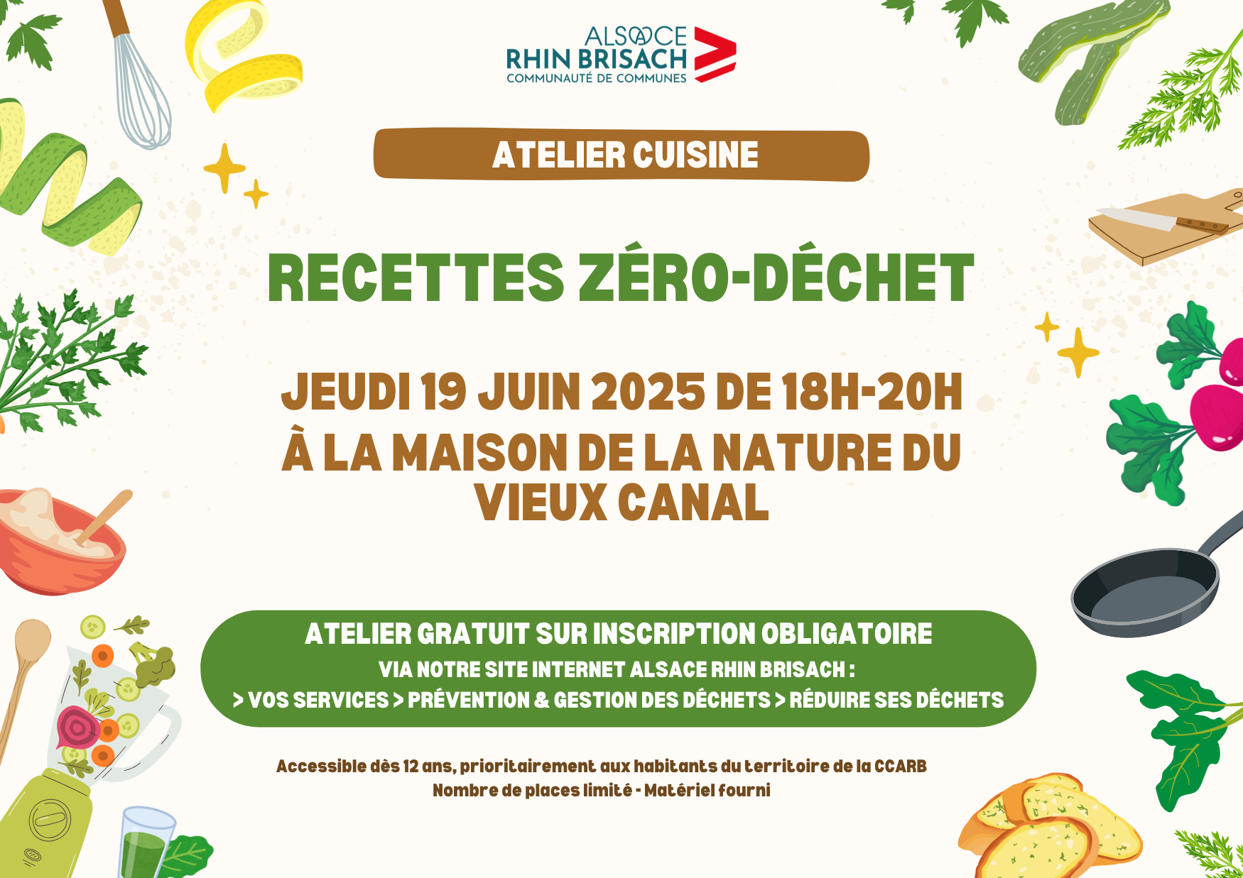 Atelier cuisine : recettes zéro déchet