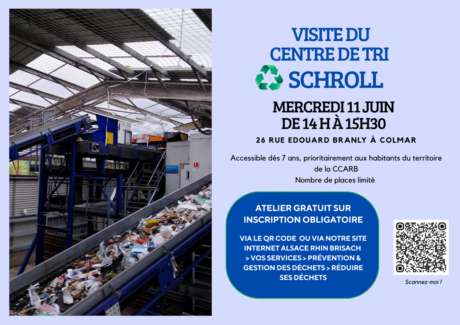 affiche visite centre de tri