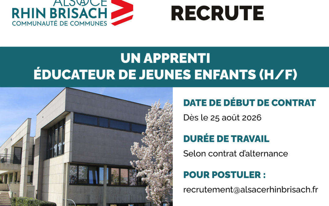 Un Apprenti Educateur de Jeunes Enfants (H/F) (EJE)