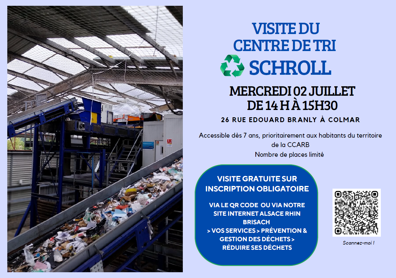 affiche visite centre de tri juillet