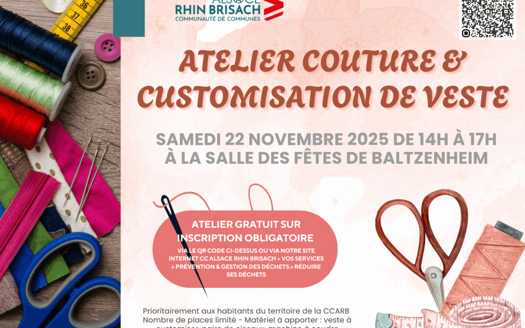 Atelier couture : customisation de veste