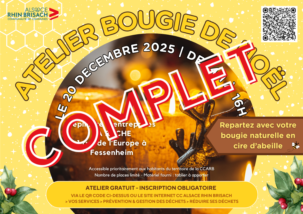 Atelier bougie de noël