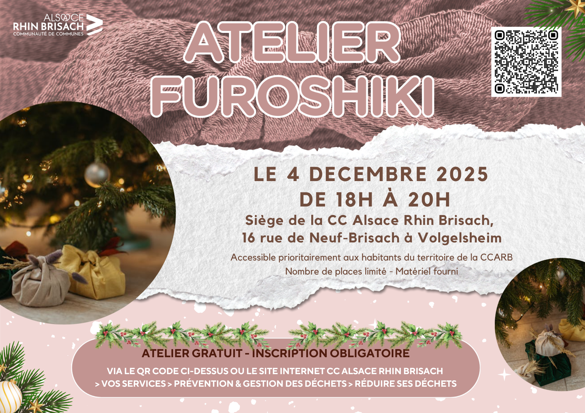 Atelier Furoshiki atelier furoshiki emballage japonais réutilisable décembre 2025