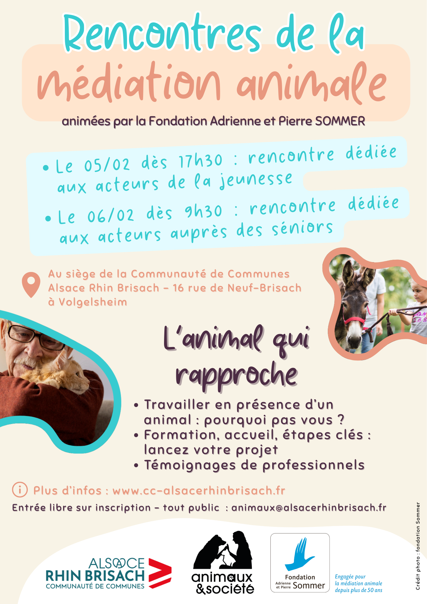 affiche médiation animale