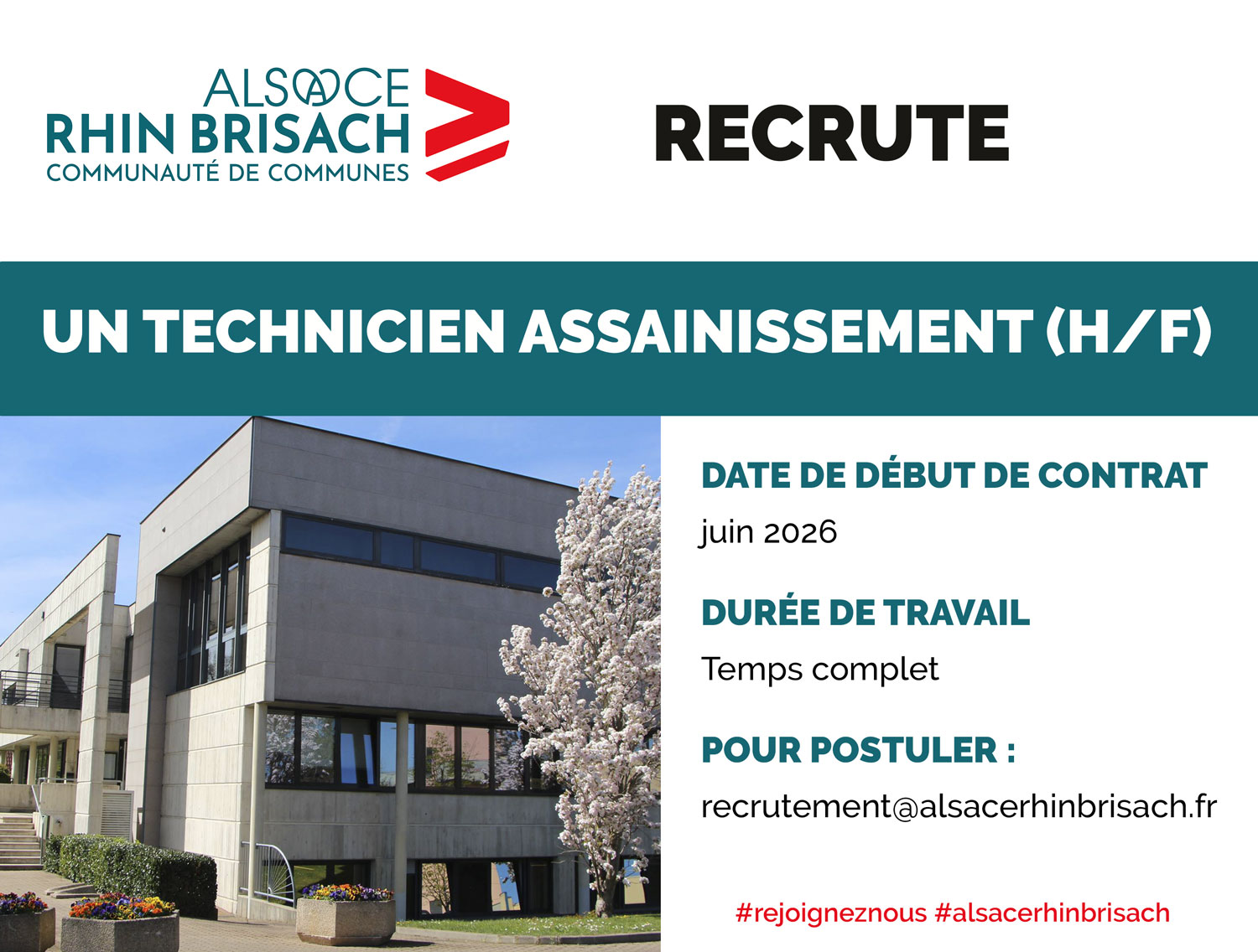 offre emploi technicien assainissement