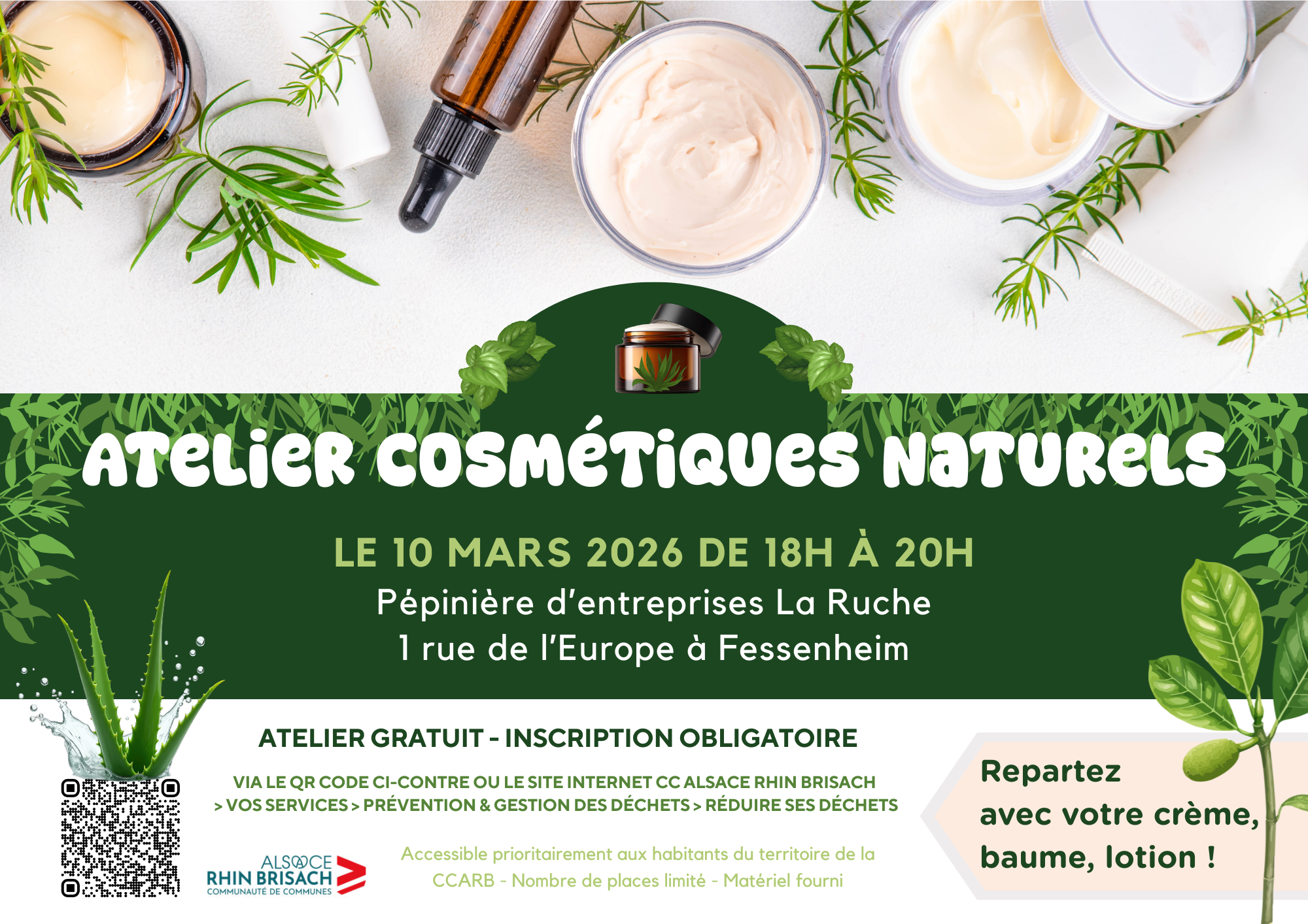 atelier cosmétiques au naturel mars 2026