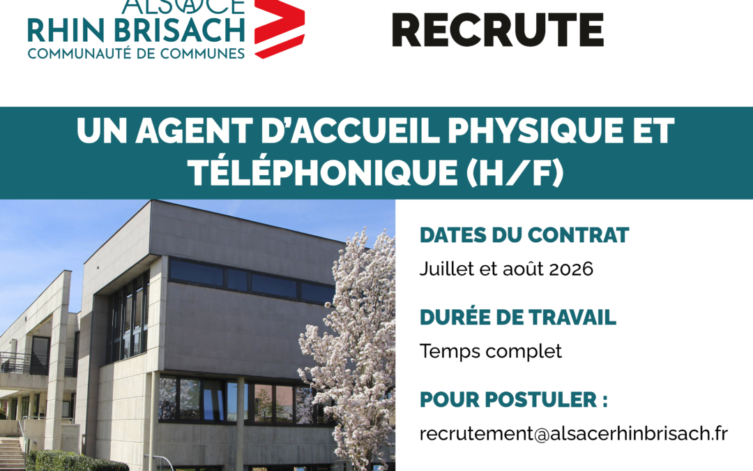Agent d&rsquo;accueil physique et téléphonique