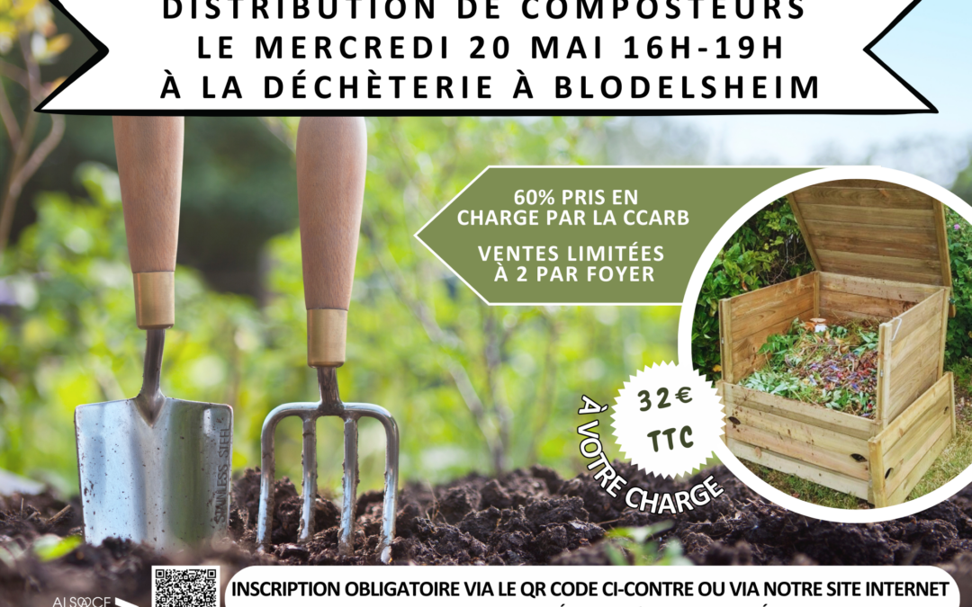 Distribution de composteurs à Blodelsheim
