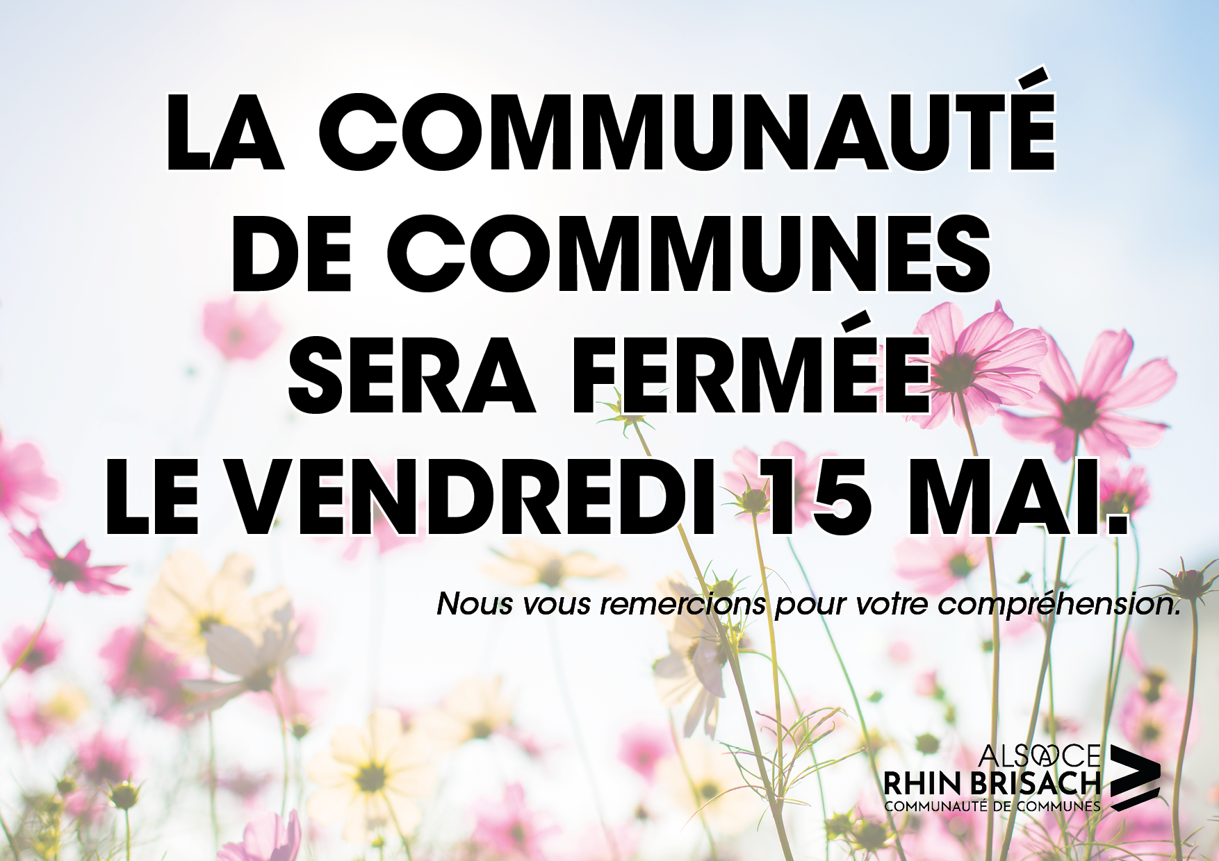 fermeture 15 mai 2026