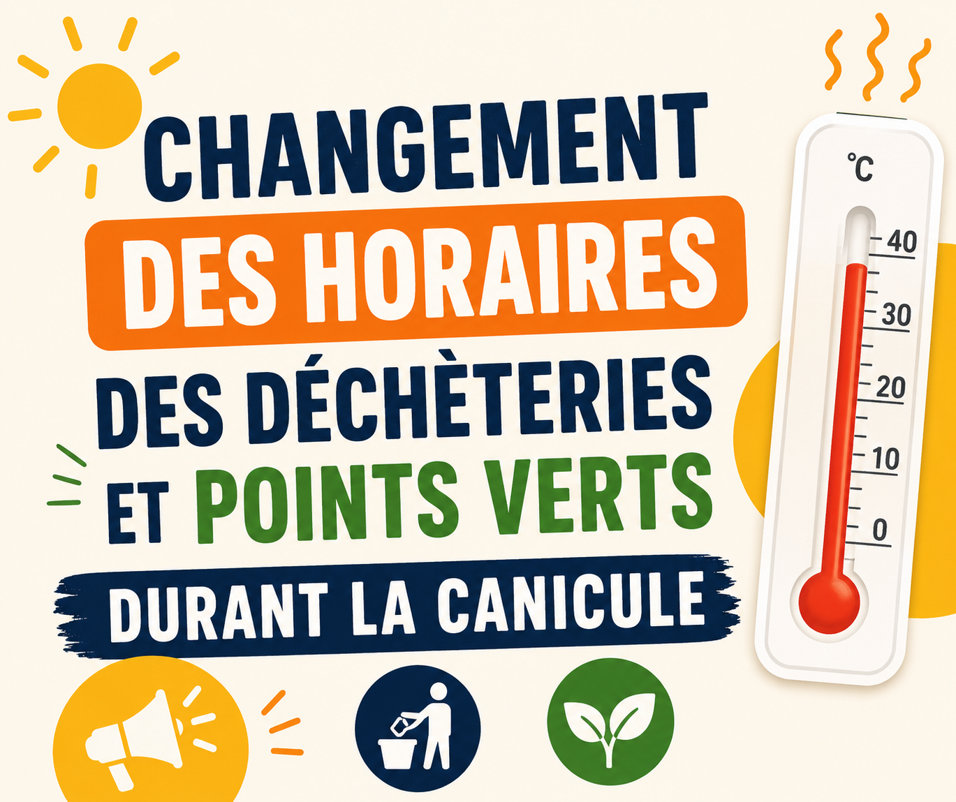 canicule_déchèteries canicule déchèteries et points verts