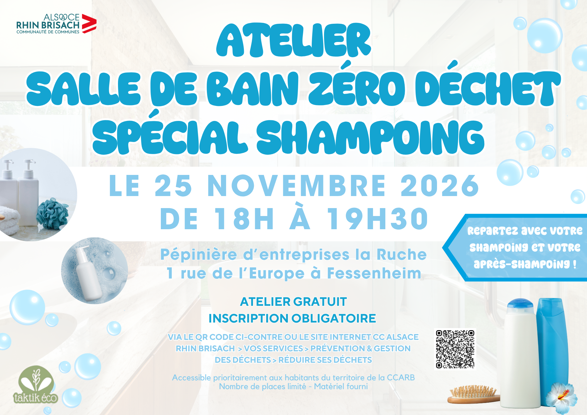 atelier salle de bain zéro déchet mercredi 25 novembre 2026