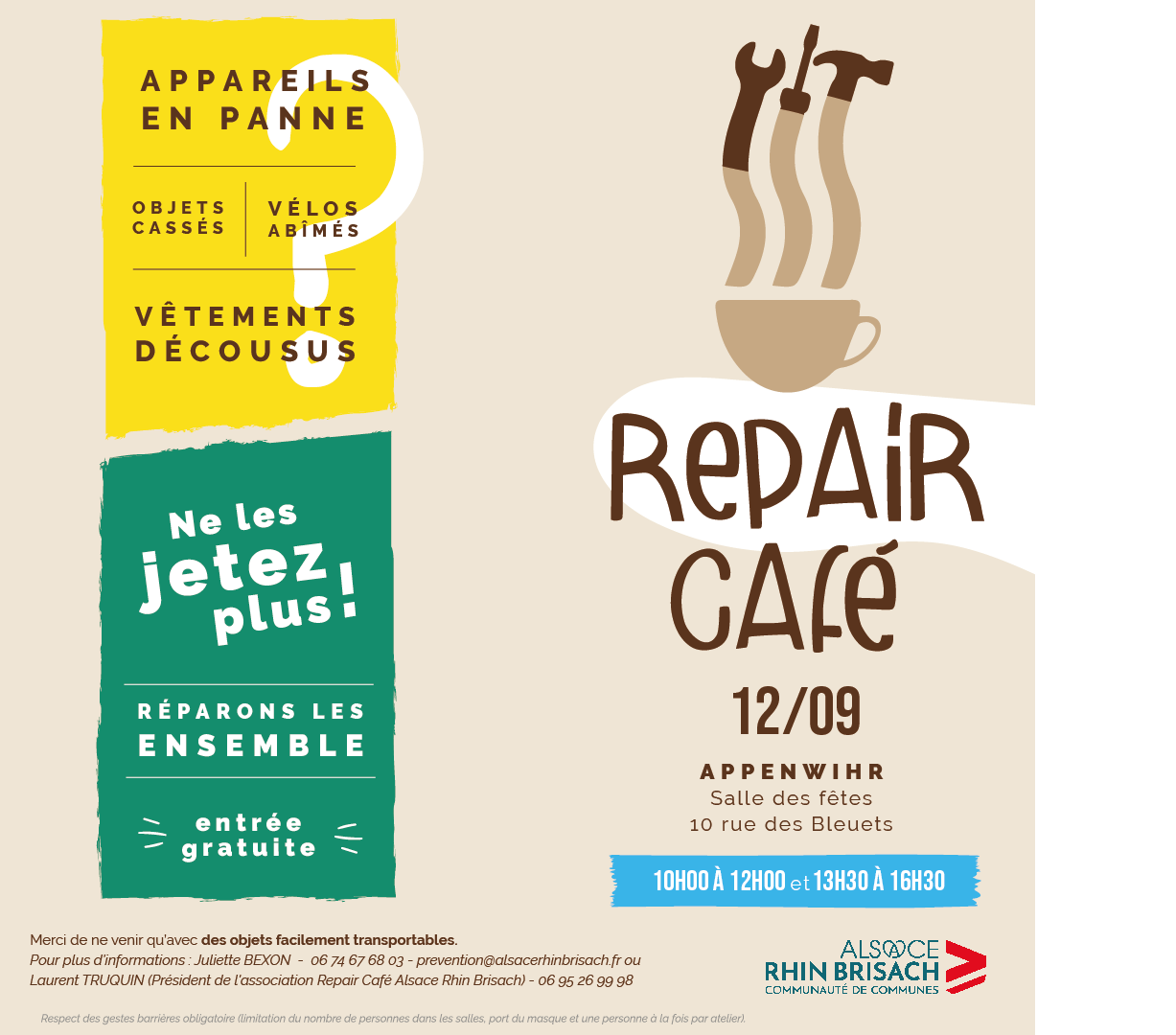 repair café samedi 12 septembre 2026