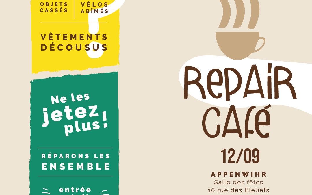 Le RDV Repair Café de septembre